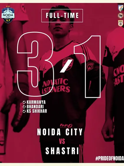 The final score of our first match. A 3-1 comeback win that shows our never-give-up attitude.
