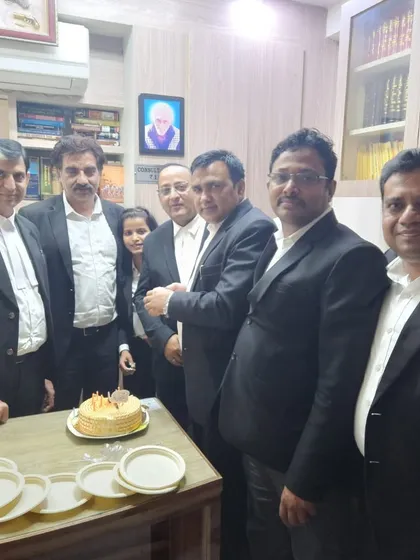 Our team of lawyers gathered to celebrate the success and birthday of a colleague.