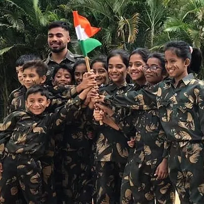 Jai Hind! My heart swells with pride seeing my students perform for Independence Day. Dressed in army costumes, they performed with so much passion and respect, holding our flag high.