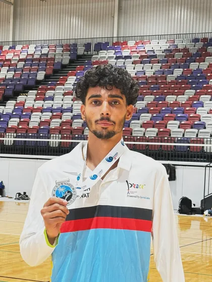 Mohit Singh with his Silver Medal from the 2024 WT President’s Cup in Oceania. His consistency at international events is remarkable.