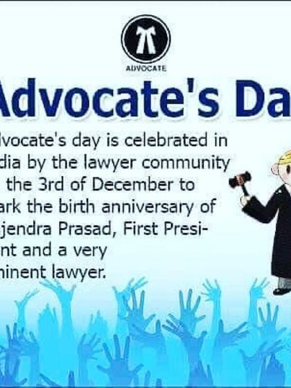 Celebrating Advocate's Day, which marks the birth anniversary of Dr. Rajendra Prasad, India's first President and an eminent lawyer.