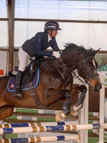 Another shot of my rider Eshaan Sundaram during his intensive training camp in Germany. This preparation was key to his selection to represent India internationally.