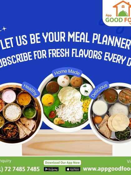 Let us be your personal meal planner. Subscribe for a daily dose of fresh, healthy, and delicious homemade meals, from North Indian to South Indian platters.
