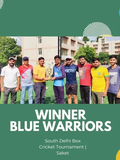 Congratulations to the Blue Warriors, winners of the South Delhi Box Cricket Tournament. I love hosting competitive events with big stakes, including cash prizes that make the victory even sweeter.