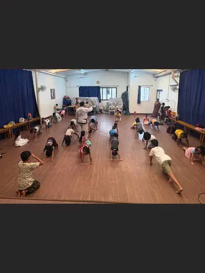 A glimpse into a typical training session at our Banaswadi dojang. Here, students of all ages learn foundational techniques, build physical strength, and develop mental focus under the watchful eye of our experienced instructors.