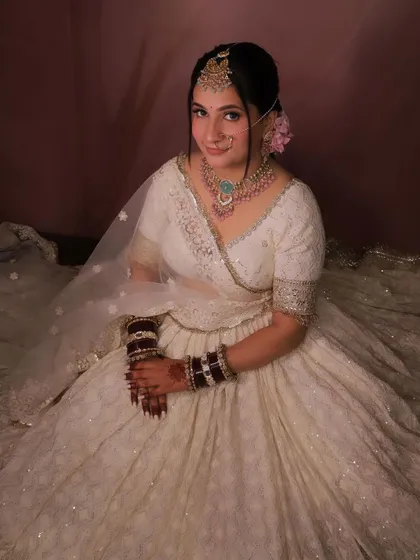 The complete look featuring our rental couture. We help brides style their entire look from head to toe.