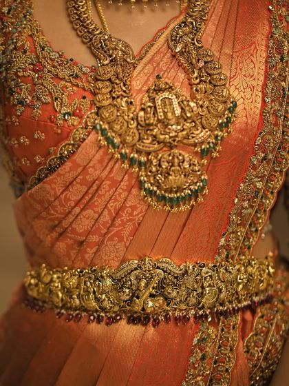 Additional views showcasing the variety and detail of my heirloom bridal sarees. Each image captures a different angle, moment, or detail, from full portraits to close ups of the fabric and embroidery, illustrating the complete story of each bride's custom creation.