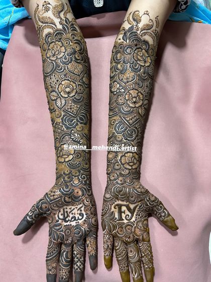 A full view of the personalized design for Faizan, with initials and name clearly displayed.