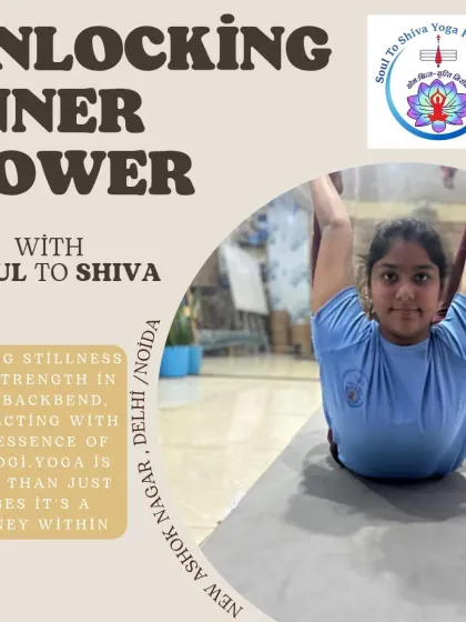 Finding stillness and strength in a deep backbend. For kids, yoga is more than just poses; it's an inner journey to connect with their own power and essence.