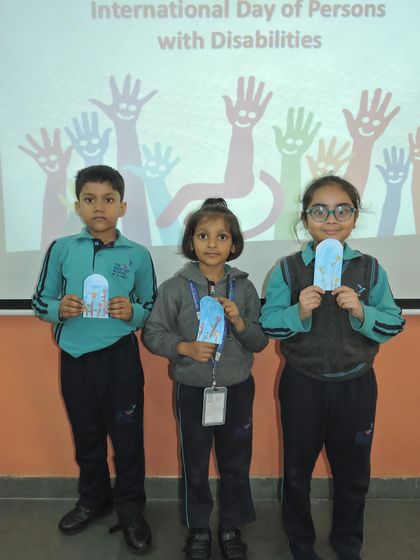 A group of students shows their support for inclusivity. Our school is committed to creating a kind and accepting community for everyone.