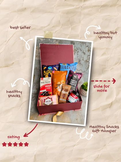This is my bestselling Healthy Snacks Gift Hamper, a popular choice for Mother's Day. It's packed with yummy but healthy treats for the mom who loves to snack.