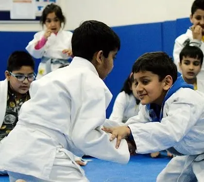 Another angle of my kids' judo class, where they learn balance, leverage, and control in a playful yet structured way.