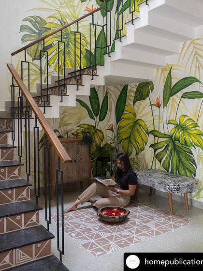 Another feature of the staircase, celebrating it as a space for quiet contemplation.