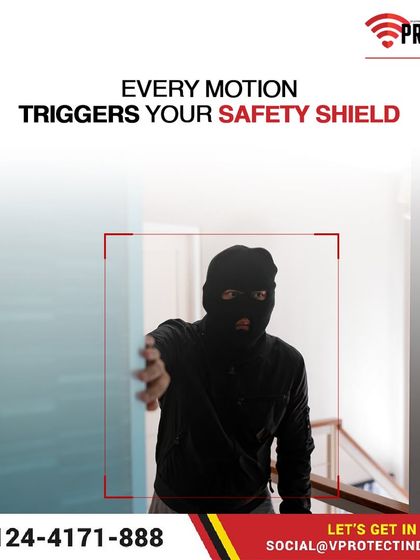 Every motion triggers your safety shield. This image visualizes how our motion sensors create a protective field around your property, detecting any unauthorized movement and instantly activating the alarm.