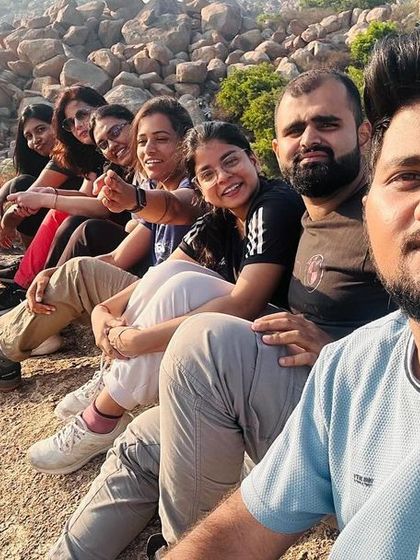 A fun selfie of the group during the Antaragange trek.