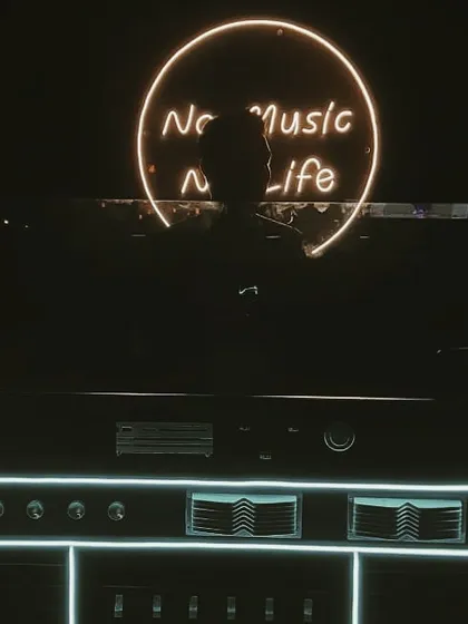 This photo from The Maverick Lounge says it all: No Music, No Life. It's the motto I live and DJ by.