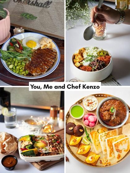 You, me, and Chef Kenzo. Our food is perfect for sharing with a loved one, featuring a variety of bowls and platters to suit any taste.