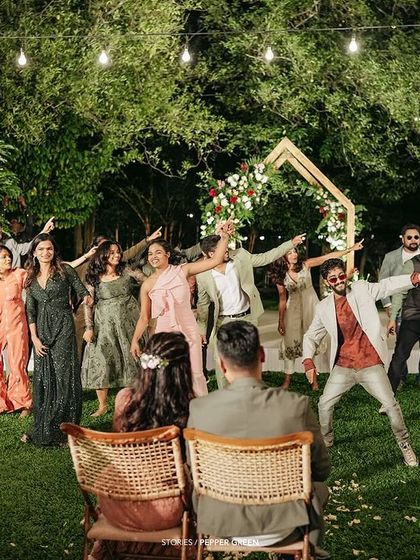 A surprise dance performance for the couple at their reception. Capturing these spontaneous moments of joy is a key part of my job.
