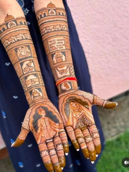 Kanha Mehandi - Bridal Mehndi Custom Storytelling & Portrait Mehndi photo 39