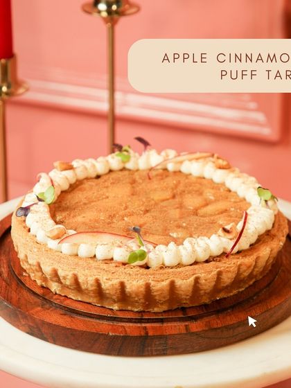Our Apple Cinnamon Puff Tart, a warm and cozy treat perfect for the colder months.