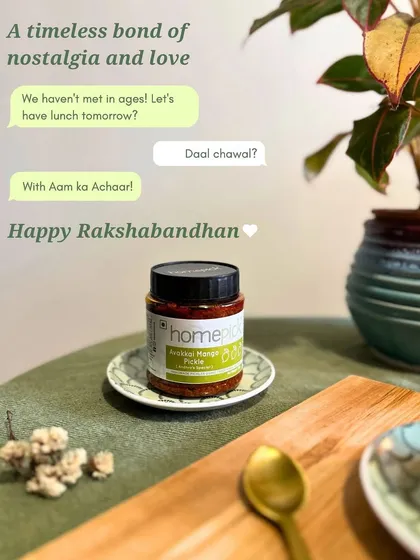 Sometimes the simplest plans, like sharing daal chawal with aam ka achaar, are the most special. Happy Raksha Bandhan to all the siblings bonded by love and nostalgia.