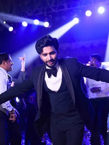 The groom showing off his dance moves. Our Sangeet nights are designed to be an evening of non-stop entertainment and fun.