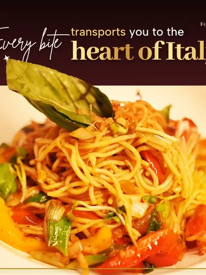 Every bite of this spaghetti aglio e olio transports you to the heart of Italy. Tossed with fresh vegetables, herbs, and a hint of spice, it's a classic dish done right.