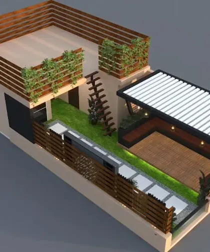 An aerial view of the proposed Rohini terrace makeover.
