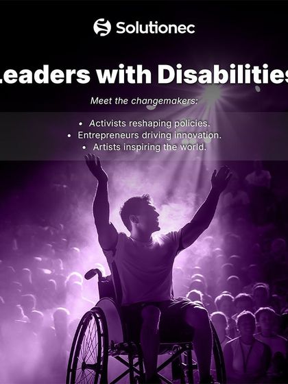 We celebrate leaders with disabilities as changemakers. This visual recognizes the activists, entrepreneurs, and artists who are reshaping policies, driving innovation, and inspiring the world with their contributions.