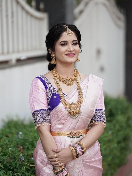 A beautiful portrait of Soundarya, capturing her grace and elegance.