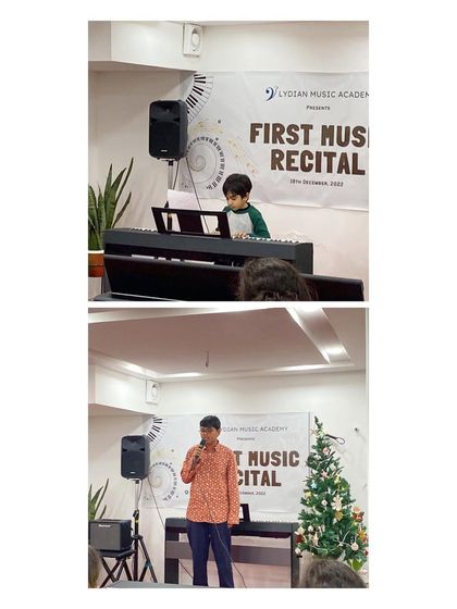 More moments from our First Music Recital, showcasing both our youngest pianists and our confident vocalists.