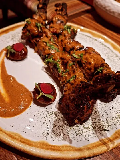 Deliciously marinated and grilled lamb chops from Loya.