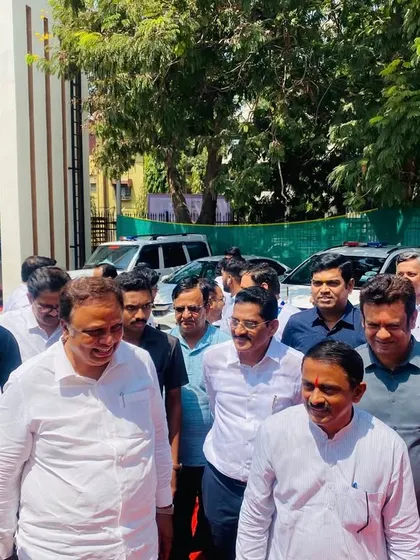 Greeting the esteemed guests and ministers who graced the inauguration of our Panvel academy.