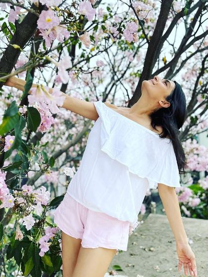 Bangalore's own cherry blossoms! In spring, the city's streets are filled with these beautiful pink Tabibuea Rosea flowers, a reminder of nature's beauty right at home.