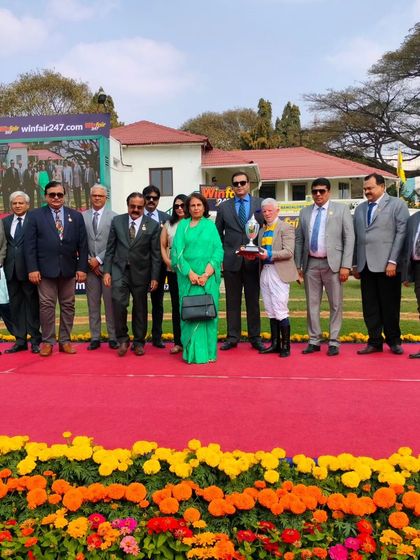 The winning team of the Srikantadatta Narasimharaja Wadiyar Memorial Trophy.