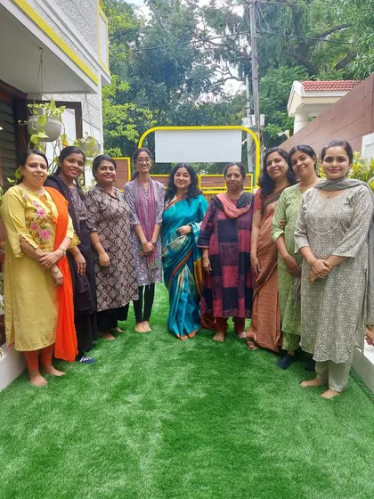 The teaching staff of Smiti Montessori, ready to begin a new academic year with fresh insights and renewed energy.