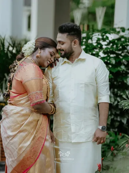The bride rests her head on the groom's shoulder, a simple gesture of love and comfort. These are the moments that truly tell your story.