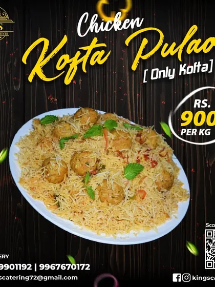 This is my Chicken Kofta Pulao, a special dish perfect for family gatherings and get-togethers. The pulao is filled with flavourful chicken meatballs.