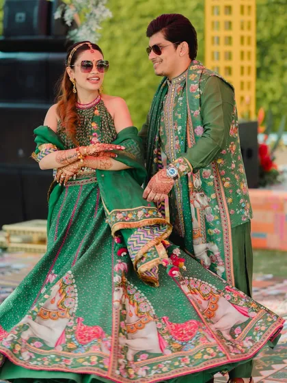 More moments from our colorful Haldi and Mehendi events, capturing the joy, laughter, and beautiful details.