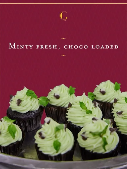 Minty fresh, choco loaded. Our chocolate cupcakes with mint frosting are a playful and refreshing dessert option, perfect for adding a pop of colour and flavour to your event.