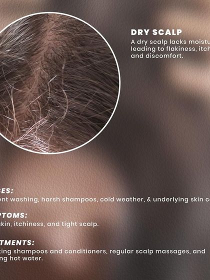 A dry scalp lacks moisture, leading to flakiness and itchiness. It can be caused by harsh shampoos or cold weather. I recommend hydrating products and regular scalp massages to restore balance.