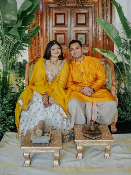 Crimson and Cherry - Full-Service Wedding Planning & Execution Joyful Haldi Ceremonies photo 12