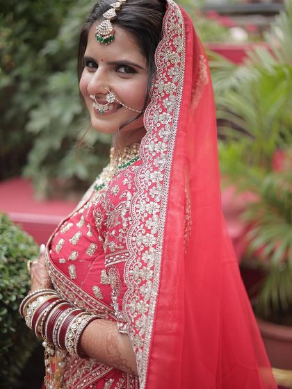 Timeless Red Lehenga Brides photo 6