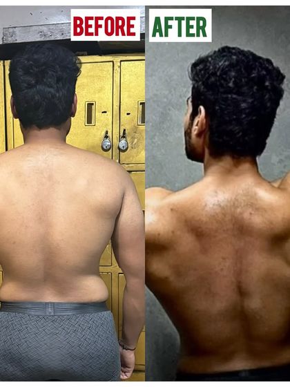 This is what 180 days of discipline looks like. We transformed this physique by focusing on consistent fat loss and muscle gain, leading to improved posture and a chiseled back. No shortcuts, just smart training and nutrition.