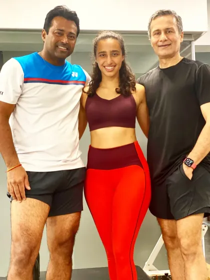We are honored to have tennis legend Leander Paes train with us. Here he is with our founders, Namrata and Samir Purohit. Elite athletes choose our integrated Pilates and EMS programs to build core strength, improve performance, and accelerate recovery.