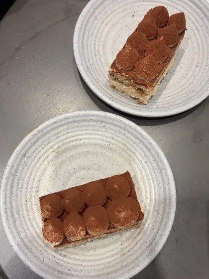You can never say no to Tiramisu. A sweet end to a perfect meal.