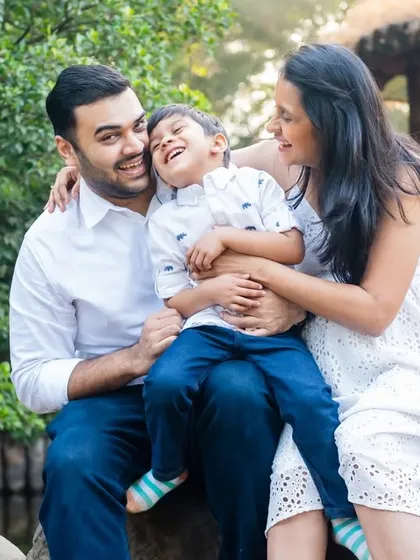 This is what it's all about. The pure, uninhibited laughter of a family enjoying a moment together in the park. My goal is to capture these real, unposed interactions that truly tell your family's story.