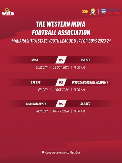 The second set of fixtures for the WIFA State Youth League, including a match against Mumbai City FC. These are the games our players train for.