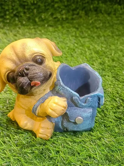 This pug penholder is another charming option for dog lovers to keep their pens and pencils organized.