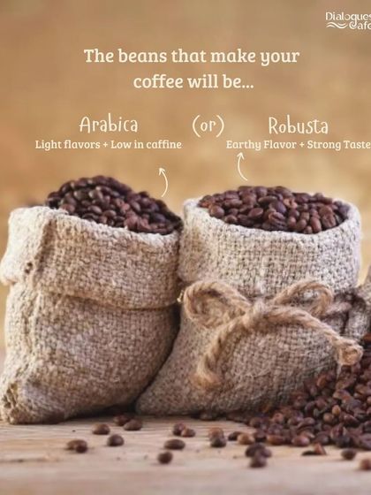 Do you know your coffee beans? Whether it's the light, low-caffeine Arabica or the earthy, strong Robusta, we use the best beans to create your perfect brew.